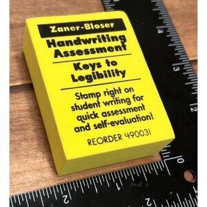NEW Zaner-Bloser Handwriting Assessment Stamp For Legibility Evaluation 490031